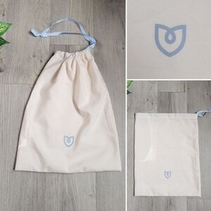 Rothy's 12" x 16" Merino Dust Bag Merino Light Blue Logo & Drawstring Fabric